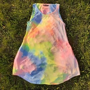 🦄3/$25💝Tie Dye Tank Dress XS - Fits like 4/6